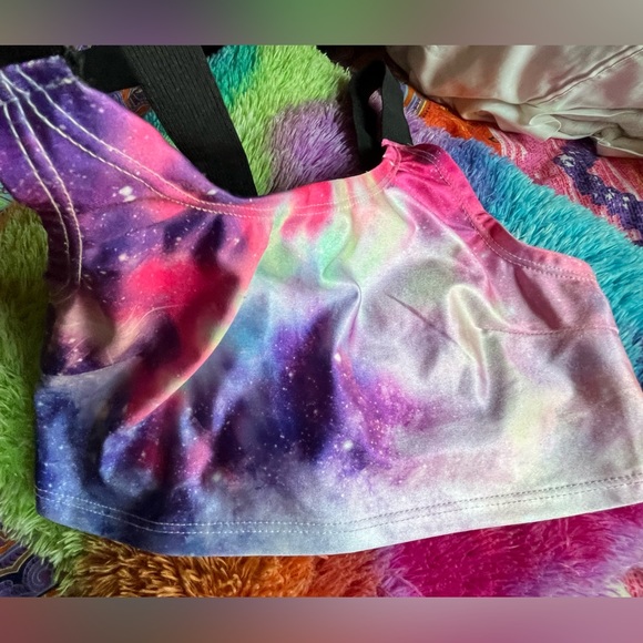 Rainbow Galaxy Cage Bra - Picture 6 of 6